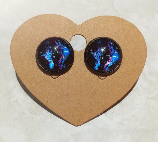 Boutons d'oreilles "sagittaire"